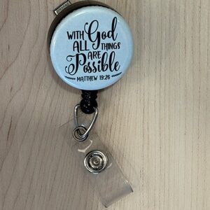 Inspirational Badge Reel with Clip